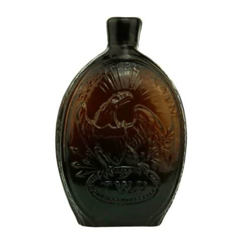GI-14 "General Washington" - Eagle Firecracker Flask Dark Amber