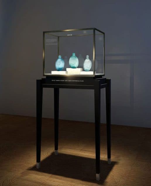 GX22 • “Hard Cider” Log Cabin Historical Flask FOHBC Virtual