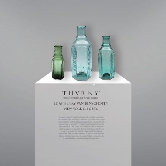 “E H V B” Cathedral Pickle – FOHBC Virtual Museum of Historical Bottles