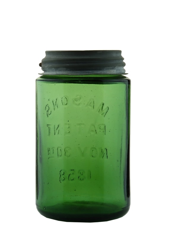 Crown pint Jar With glass beads (JAS)