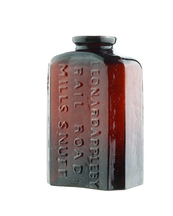 railroad mills chewing tobacco Vintage Mill Maccoboy Snuff Rose Scented Bottle Leonard Appleby Rail Road Mills