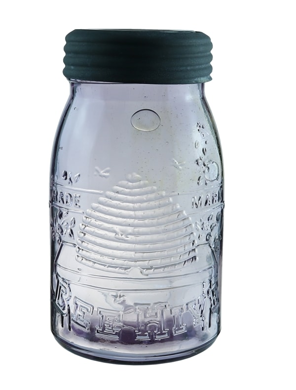 Vintage Milk Bottle Clear Glass One Quart Unmarked Sealed 48