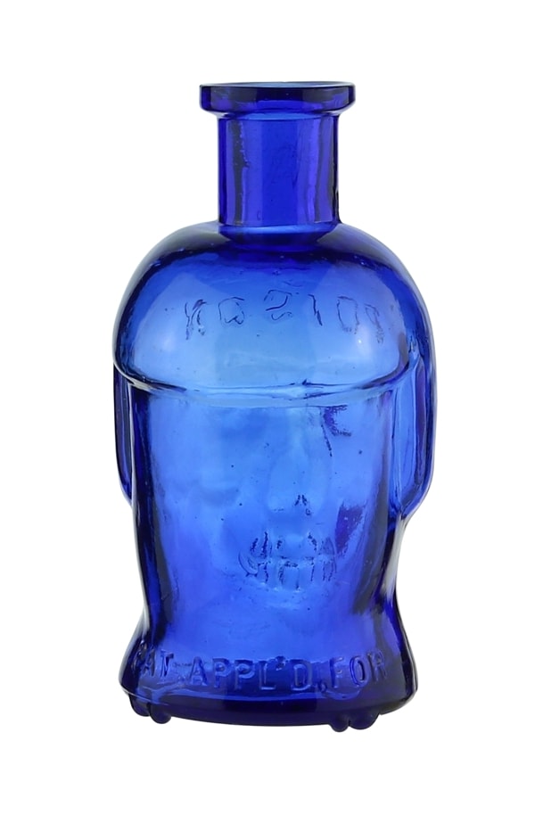 POP SCULL POISON BOTTLE OZWORKS ペイントver. Figural Skull - FOHBC Virtual Museum of Historical Bottles and Glass