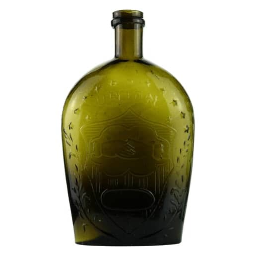 Clasps Hands Eagle GXII-10 Historical Flasks