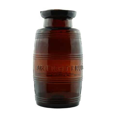 Amber Air Tight Fruit Jar