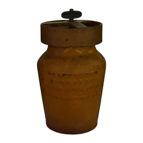 J.C. Lefferts Patent 1859 Cast Iron Can