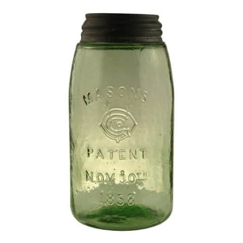 Mason's OVGCo (Monogram Ohio Valley Glass Co.) Patent Nov. 30th 1858 Jar