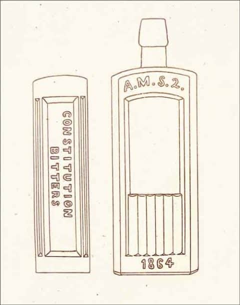 Constitution Bitters - FOHBC Virtual Museum of Historical Bottles and Glass