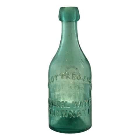 H. Gottke & J. Born Mineral Water Cincinnati - G - This Bottle Is Never Sold