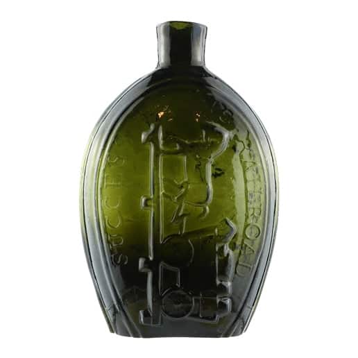 GV-8 • “Success to the Railroad” and Horse and Cart Flask