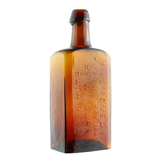 Pile Remedy / Patented May 1863 / By Wm Carr / Bath, Me