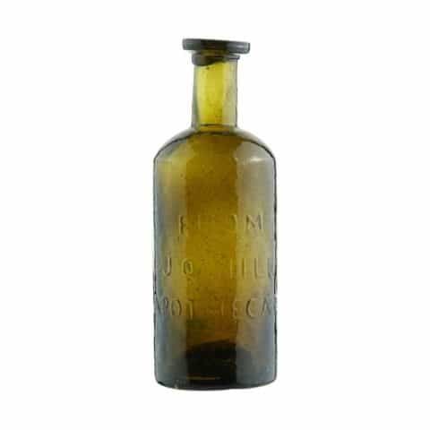 From J.Q. Hill Apothecary Medicine Bottle