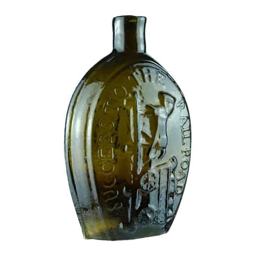 GV-3 • “Success To The Railroad” Historical Flask