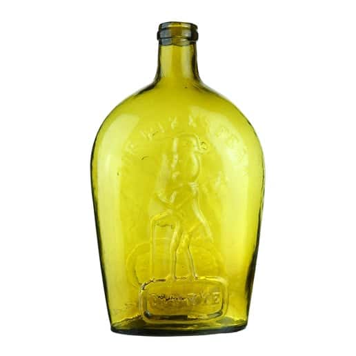 GXI-8 • For Pike's Peak Old Rye - Eagle Flask Pittsburgh Pa