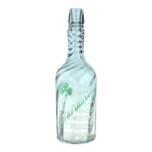 Emerald Club Pure Rye Whiskey H. Obernauer & Co Pittsburg, Pa