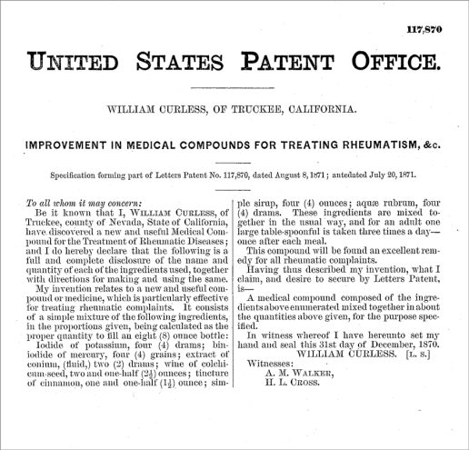 Dr. Curless Blood Purifier San Francisco Cal. - FOHBC Virtual Museum of ...