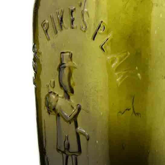 For Pike's Peak Hunter Olive Yellow Green Detail 1 GXI-47 Historical Flasks