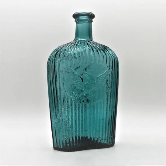 GII31 • Double Eagle Flask Louisville Glass Works FOHBC Virtual