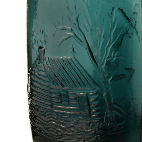Spring Garden Flask GXIII-58 Historical Flasks Detail 1