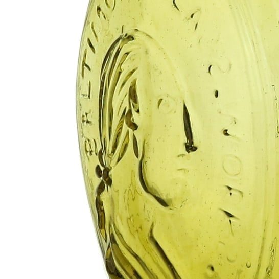 Washington / Clay Portrait Yellow Detail 1 GI-22 Historical Flasks